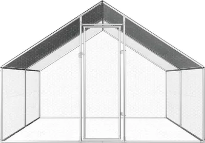 Obrázek produktu pro vidaXL Venkovní klec pro kuřata 2,75x4x1,92 m Pozinkovaná ocel