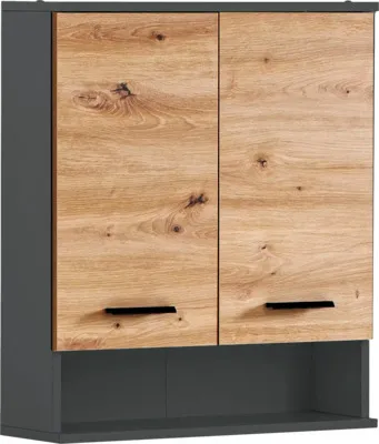 Obrázek produktu pro Závěsná koupelnová skříňka Möbelpartner Palermo dub 59,8 x 70,8 x 20,5 cm