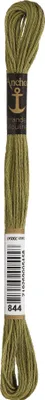Produktbild von Anchor Sticktwist 4635000-00844 goldoliv Stickgarn, 100 % Baumwolle