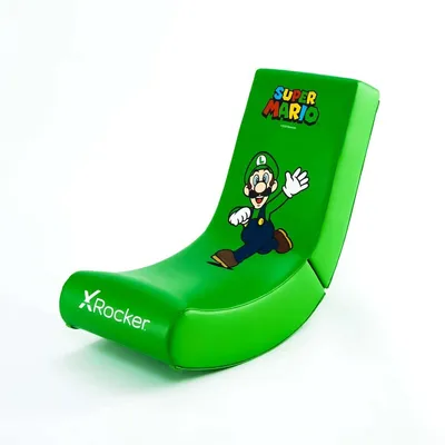 Produktbild von X Rocker Super Mario Joy Collection - Luigi, Konsolen-Gamingstuhl, Grün, Kunstleder, Kunstleder, 410 mm, 850 mm