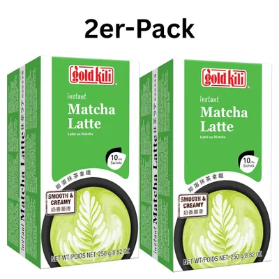 Produktbild von 2er-Pack Gold Kili Instant Matcha Latte 250g