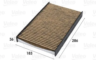 Produktbild von Innenraumfilter antiallergisch 286 mm - 183 mm VALEO für u.a. PEUGEOT 308