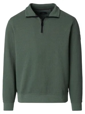 Produktbild von CASAMODA Herren Sweat-Troyer Zipper Regular Baumwollmix Grün 6XL