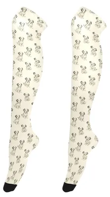 Productafbeelding van Hoge Kniekousen voor Vrouwen met Dalmatische Puppies