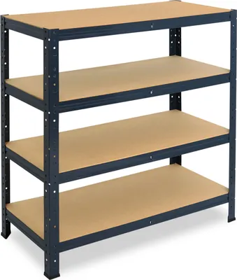 Zdjęcie produktu dla shelfplaza HOME 90x120x30 cm regał do dużych obciążeń w kolorze antracyt z 4 półkami i udźwigiem 175 kg na półkę