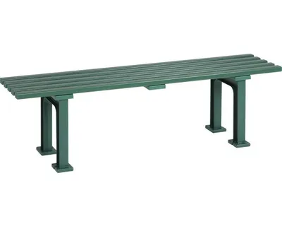 Produktbild von Blome Gartenbank Mono l, 3-Sitzer, Pflegeleichte Kunststoff, mit 5 Mehrkammerprofilen & 2 Standfüßen, Grün