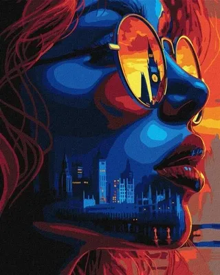 Produktbild von Malen nach Zahlen – Sonnenuntergang in London – Ideyka