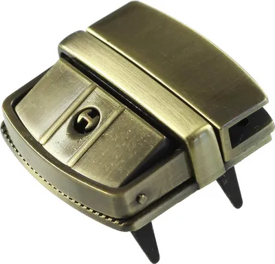 Produktbild von Metall Mappenschloss Steckschloss 43x42mm inkl. Schlüssel, freie Farbwahl, Farbe:altmessing