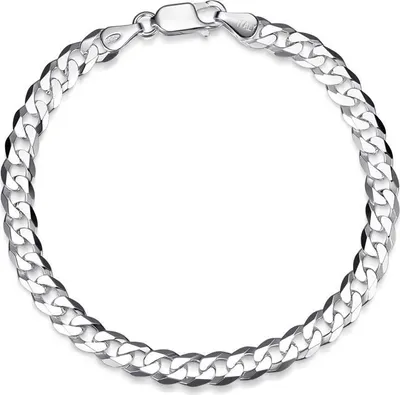 Produktbild von SILBERKETTEN STORE Panzerkette Armband 6mm - 925 Silber, Länge wählbar - 23cm