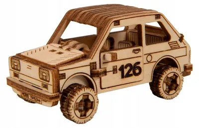 Obrázek produktu pro Wooden.City Rajdový vůz 3 Dřevěné 3D puzzle Mechanický