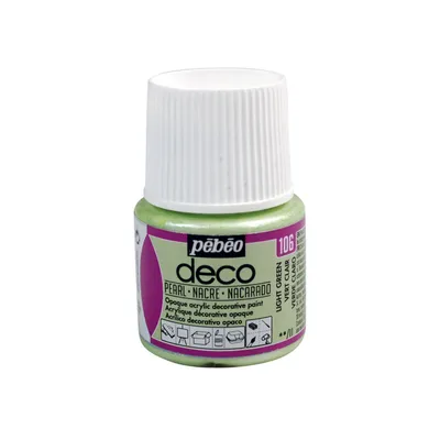 Produktbild von Perlmutt opak Acrylfarbe - Hellgrün - 45 ml