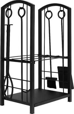 Produktbild von KAMINER PK011 Korb für Holz und Kaminbesteck 30×40×73 cm
