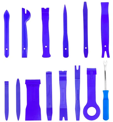 Immagine prodotto di Set di 14 utensili per lo smontaggio di automobili, kit di leve in plastica per auto