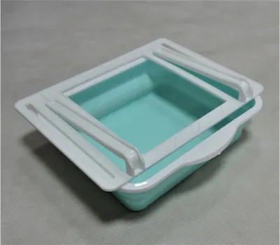 Produktbild von Faltbare Kühlschrankschublade aus Silikon ca.: 22 x 16 x 5 cm Farbe zufällig
