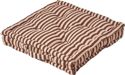 Obrázek produktu pro HOMESCAPES Polštář na sezení Úzké pruhy 50 x 50 x 10 cm