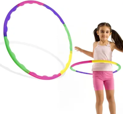 Produktbild von Verstellbarer Hula Hoop Reifen 9 Segmente, für Kinder ab 6 Jahren, für Fitness