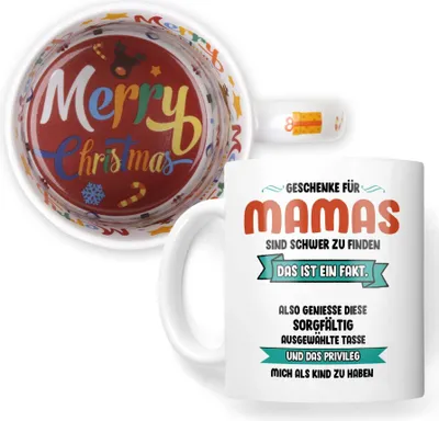 Produktbild von 22Feels Weihnachtsgeschenk Mama Geschenk Mutter Tasse Kaffeetasse Frauen Haferl Weihnachten