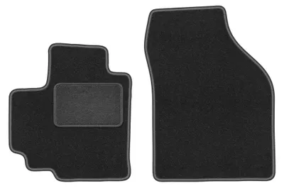 Image de Tapis avant en moquette pour Suzuki Celerio 2014- (à hayon) – 2 pièces, gris graphite, sur mesure – Wielganizator LUX