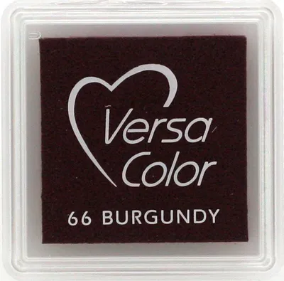 Image de TSUKINEKO - Coussin encreur à pigments - Versa Color petit 2,5 x 2,5 cm - Bourgogne