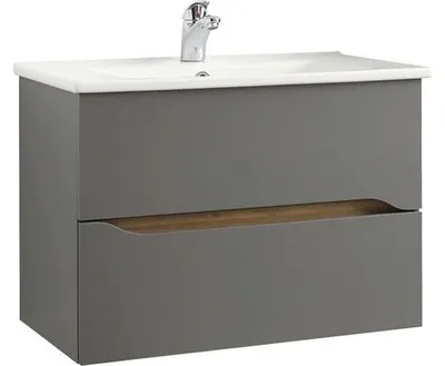 Obrázok produktu pre Kúpeľňová skrinka pod umývadlo Pelipal Quickset 357 sivá 72 x 51,3 x 44 cm 357.017213