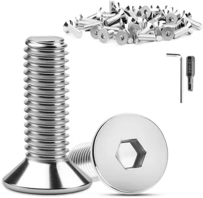 30 Stück Senkkopf Sechskantschrauben M6 x 16mm Edelstahl 304 Senkkopf Schrauben Edelstahl Schrauben - ShopVlot