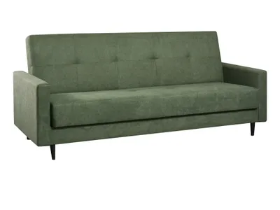 Zdjęcie produktu dla Kondela Sofa rozkładana ze schowkiem Valdo - zielona/czarna