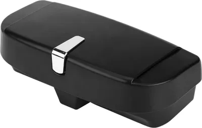 Immagine prodotto di Portaocchiali da auto - Custodia per occhiali in ABS Portaoggetti Clip Organizzatore Scatola con Clip per biglietti - Portaocchiali universale nero