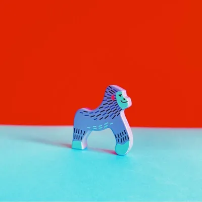 Image de Figurine de jouet Bajo Gorilla - animaux menacés en carton - éducatif