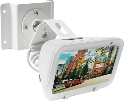 Immagine prodotto di Supporto a parete in metallo per altoparlanti Sh0w 5, girevole a 360°, colore bianco