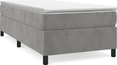 Obrázok produktu pre vidaXL Boxspring rám postele svetlosivý 80x200 cm zamat