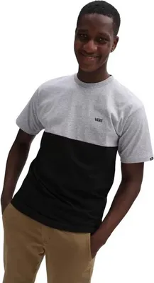Produktbild von Vans Colorblock Kurzarm-t-shirt Schwarz,Grau XL Herren Schwarz,Grau XL