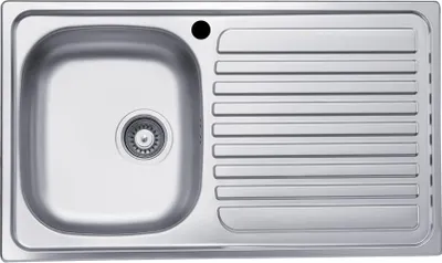 Immagine prodotto di Lavello incasso cucina acciaio 86x50 cm una vasca e gocciolatoio destro SA278DX