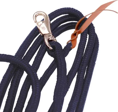 Image de Busse Westernrope STANDARD navy corde en nylon maniable adaptée au travail au sol , Busse_17_Groessen:Ø 1.8 cm. 370 cm de long