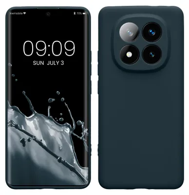 Produktbild von kwmobile Handyhülle für Xiaomi Redmi Note 14 Pro+ 5G / Redmi Note 14 Pro Plus 5G Hülle - weiches Handy Silikon Case - Schutzhülle Cover - Dunkler
