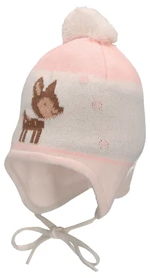 Obrázok produktu pre Čiapka so sťahovacou šnúrkou Sterntaler s motívom srnky, veľkosť 45, farba ecru