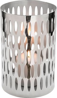 Fink Windlicht Palmina silberfarben Eisen, vernickelt Höhe 25 cm