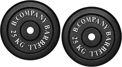 Imagen del producto de Discos de pesas de hierro fundido para mancuernas. Discos de peso de 30/31 mm para entrenamiento con mancuernas. Peso total: 50 kg (2 discos de 25 kg)