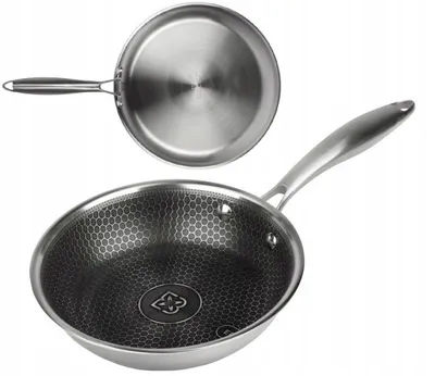 Produktbild von EDENBERG Edelstahlpfanne 20 cm Wabenstruktur Induktion