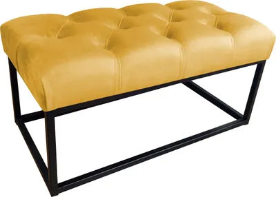 Zdjęcie produktu dla Ławka CHESTERFIELD LOFT MG15 pufa podnóżek metal