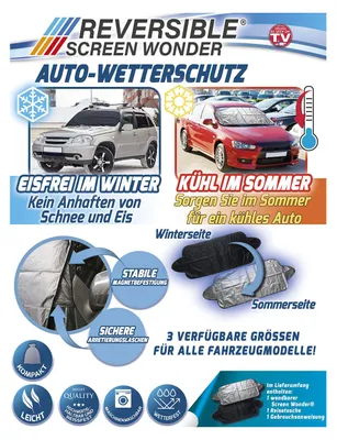 Produktbild von SELVA Autoschutzmatte - Eisfrei im Winter - Kühl im Sommer - Größe 180x120cm