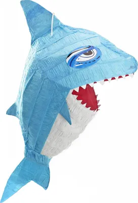 Produktbild von Pinata "Blauer Hai" | 65x19x38cm