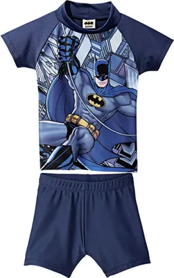 Produktbild von Kinder Jungen UV Schutz Badebekleidung T-Shirt Badehose UV Schutz 50+ Strand Batman 74/80