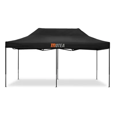 Produktbild von Rennzelt 3x6m faltbar Tourtecs Faltpavillon für die Rennstrecke MOTEA schwarz