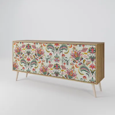 Immagine prodotto di Spacerebels cassettiera a 3 ante - credenza cassettiera - credenza alta - mobile armadio - soggiorno camera da letto - 57,5×164,5×42 (HxLxP)