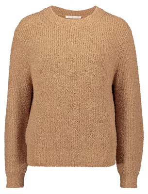 Produktbild von Lässiger Strickpullover mit Rundhals-Ausschnitt, Langarm und 56 cm Länge, Uni