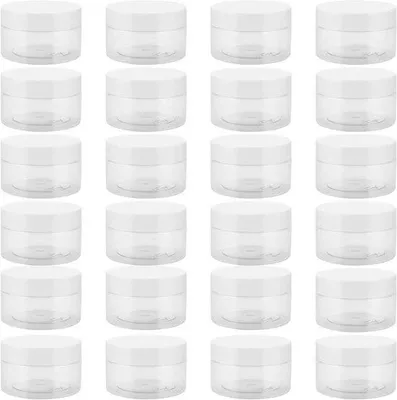 Produktbild von Kleine 100ml Plastikdosen transparent BPA-frei 24 Stück