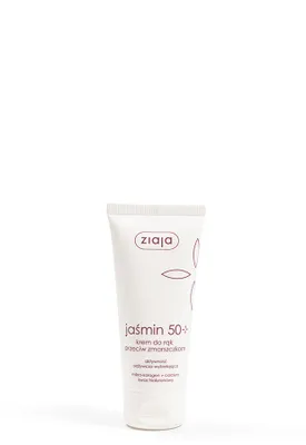 Obrázek produktu pro Ziaja, Jaśmin, Krem do rąk przeciwzmarszczkowy 50+, 50ml - Długi termin ważności!