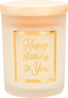 Immagine prodotto di Paperdreams Candela profumata piccola oro bianco "Happy Birthday".