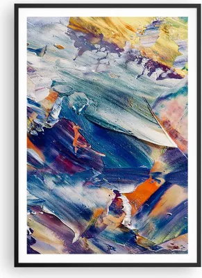 Produktbild von Gerahmtes Poster - Schwarzer Rahmen - Die Farben Farbe Abstraktion - 70x100 cm - Wand Bild - Wanddeko - Wandbilder - Kunstposter - Wandposter - Bilderrahmen - Bilder - Kunstdruck - P2BPA70x100-5113