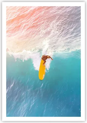Produktbild von Poster - Poster ohne Rahmen - Surfen Welle Licht - 70x100 cm - Wand Bild - Wanddeko - Wandbilder - Kunstposter - Wandposter - Bilder - Kunstdruck - Wanddekoration - Wandbild - P2XPA70x100-4409